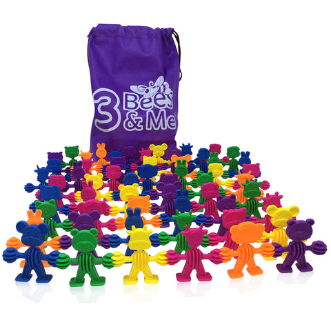 Buddies in a Bag - Fun Toddler & Preschool Learning and Color Sorting Toys
