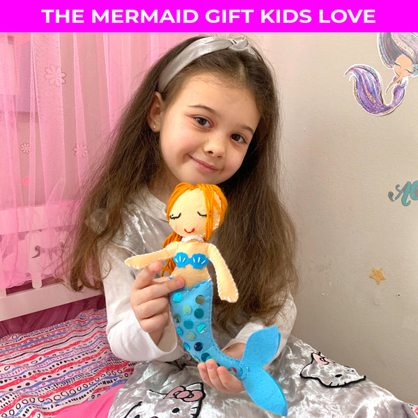 Mermaid Sewing Kit for Kids – Fun Doll Making Gift for Ages 5 to 15